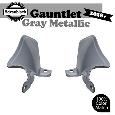 For M8 Harley Lower Rider Plastic Mid Frame Air Deflector Gauntlet Gray Metallic