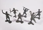 Louis Marx & Co 1/32 Scale WWII Russian Soldiers LOT 6 Figures Rare Vintage Set