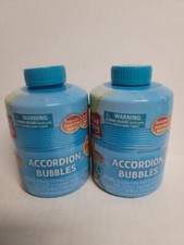 Lot Of 2 Play Day Accordion Bubbles 1 Bottle Makes 32 oz Of Bubbles
