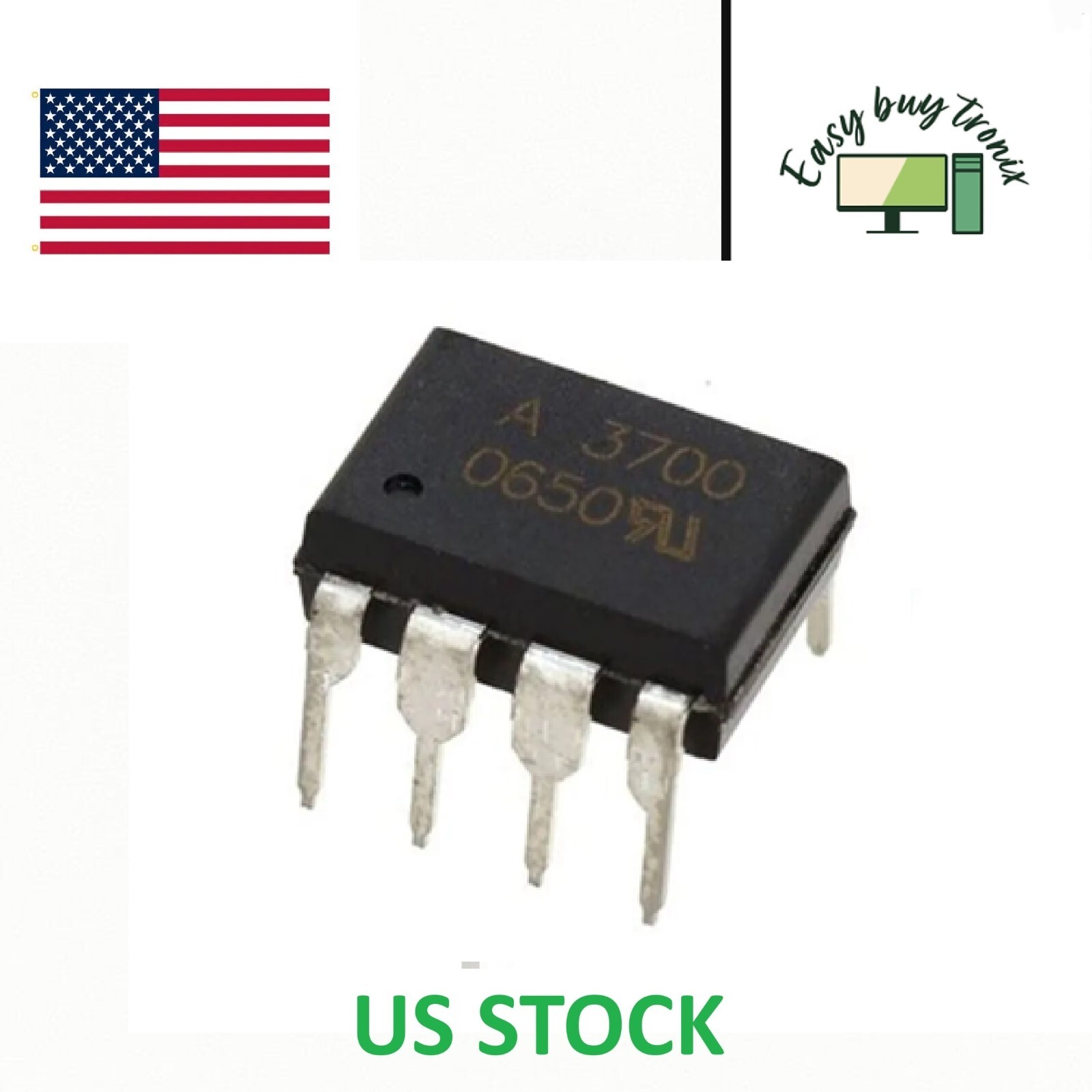 US Stock 5pcs HP3700 HCPL-3700 A3700 Optocouplers Avago DIP-8
