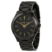 Michael Kors Slim Runway Black Wristwatches