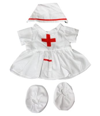 Krankenschwester Teddybär Kleidung 16'' Outfit passt 14 bis 18 Zoll Build a Bear Bären