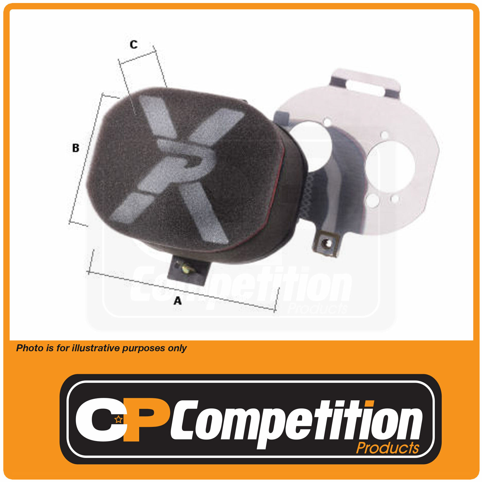 K&N RP-5168 Universal Air Filter - Carbon Fiber Top