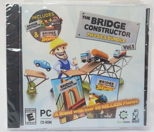 Bridge Constructor Physics Bundle Vol.1 Windows 10/8/7 PC CD Rom Game  - Picture 1 of 2