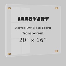 Acrylic Dry Erase Board 20  x 16  