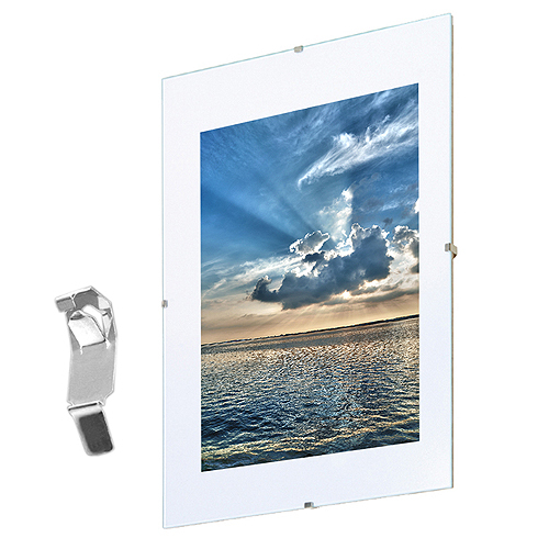 Acryl Bilderrahmen A4 Rahmenlos - Transparentes Display Doppelseitig