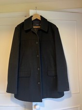J. Crew Black Long Wool Coat - Size 4 Us