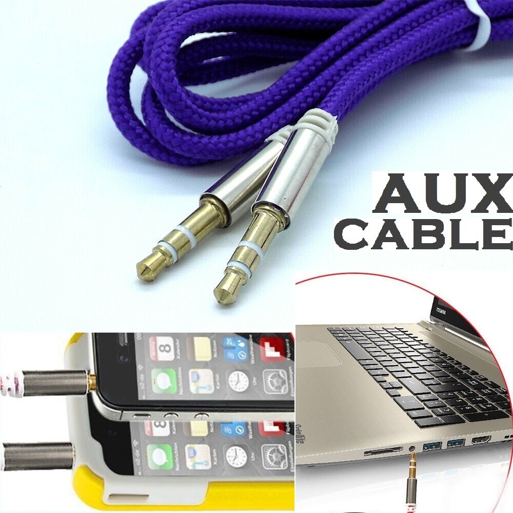 1m Audio Lead AUX Cable 3.5mm Jack to Jack Stereo Plug Male For Phone MP3 Car PC eBay