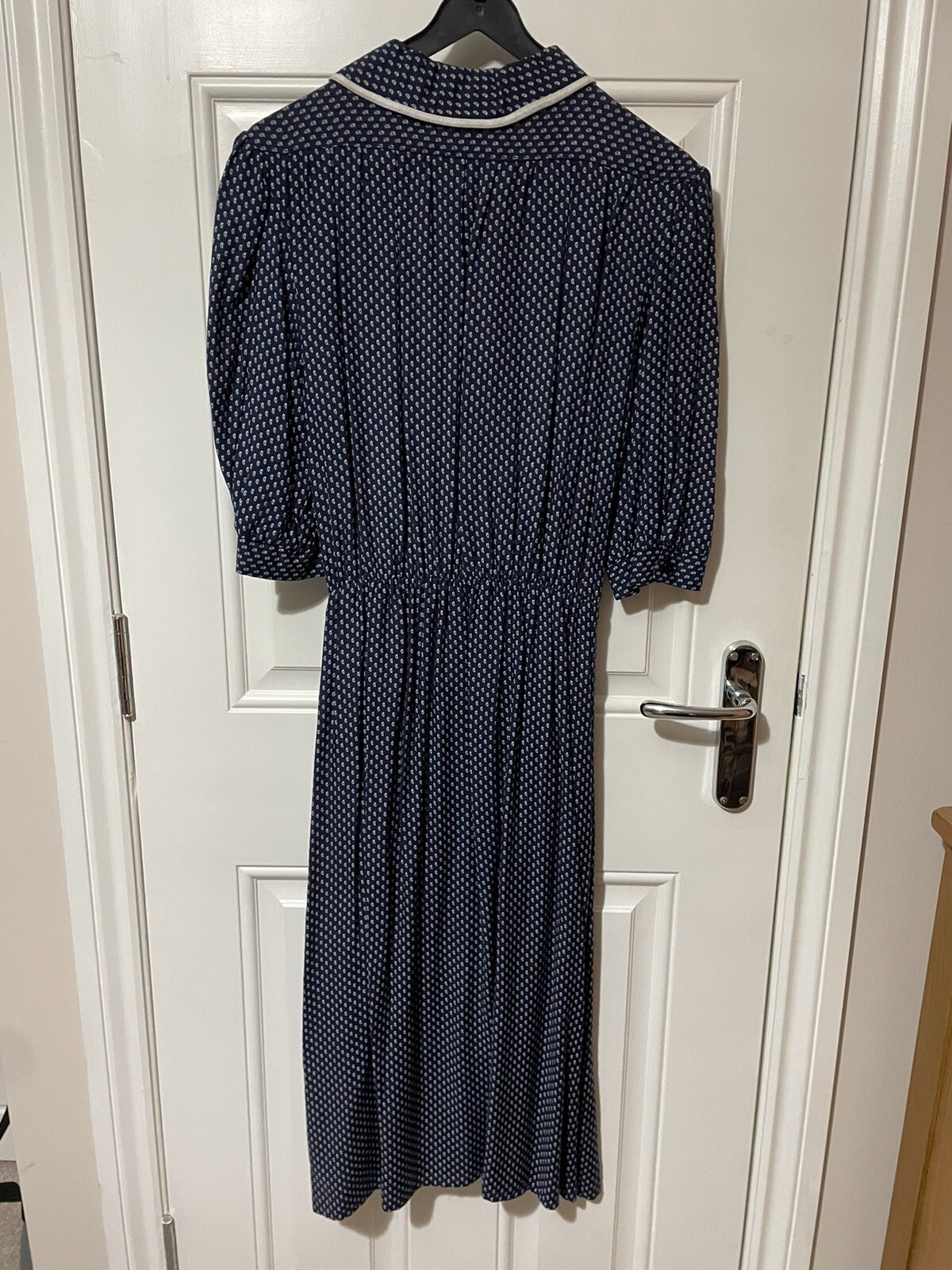 Original 1960s Vintage Patterned Tea Dress Size 12 eBay