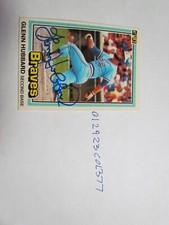 1981 Donruss Glenn Hubbard signed Baseball Card
