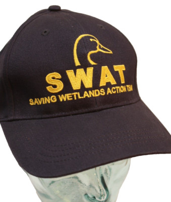 SWAT Saving Wetlands Action Team Navy Blue Hat Great Looking Well Made