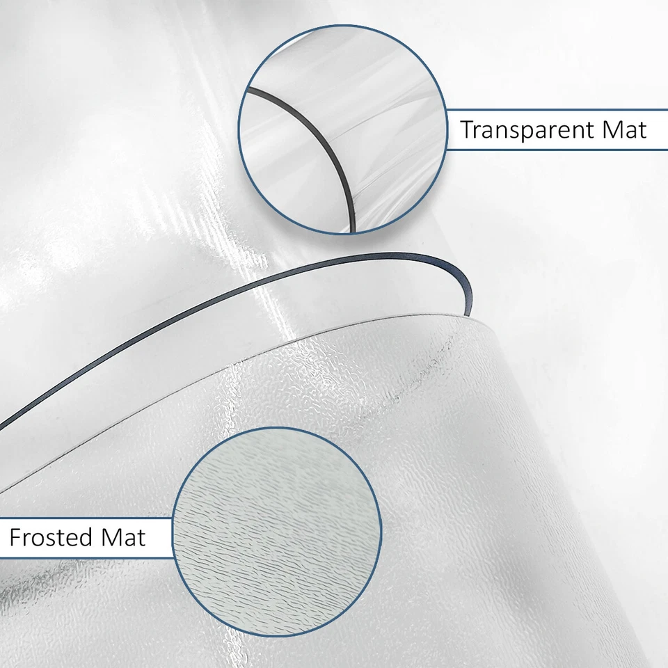 2mm Thick Clear Transparent Vinyl PVC Round Tablecloth Table Protector Cover - Image 3 of 4