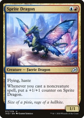 MTG Sprite Dragon Ikoria: Lair of Behemoths 211/274 Regular Uncommon