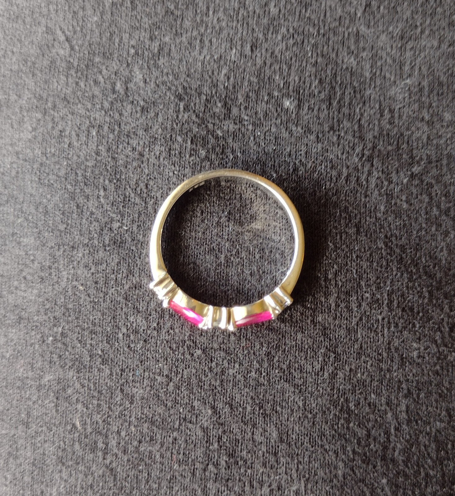 Sterling Silver Oval Ruby Ring Size 7.75 - image 4