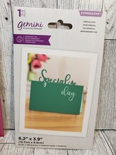 CC1 Crafters Companion Gemini Expressions Special Day Statement Sentiment die