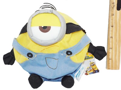 Stuart One Eye Minion Fuzzbies - Plush Toy & Bouncing Ball