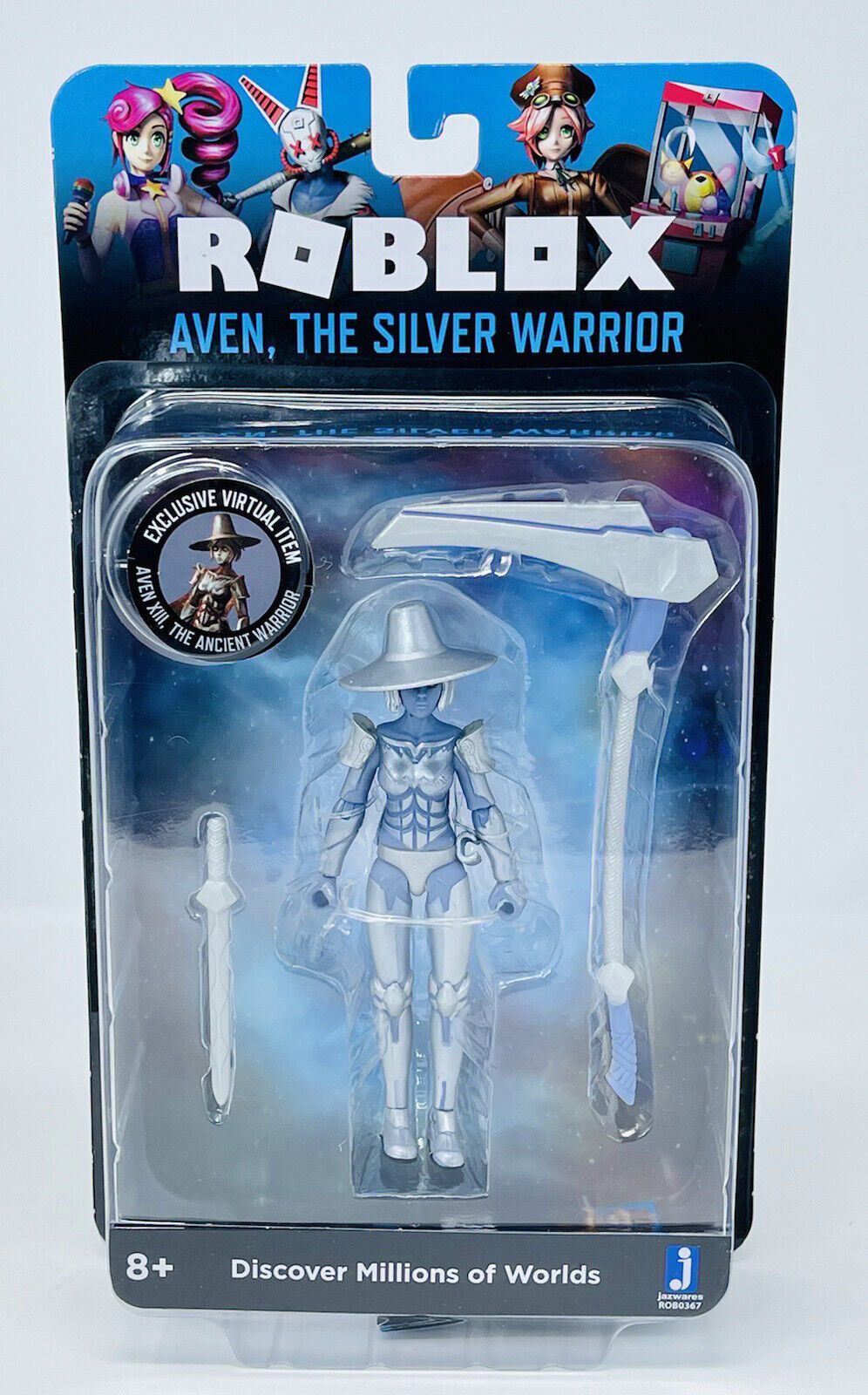 Figura Roblox - Aven Silver Warrior e Acessórios + Código - JP Toys -  Brinquedos e Actions Figures para todas as idades