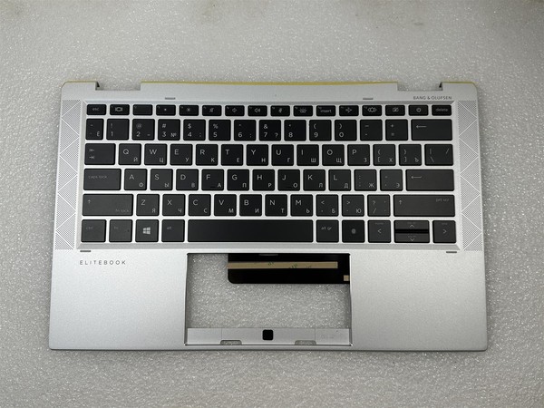 FüR Hp Elitebook X360 1030 G7 M16979-251 Russische Handauflage Tastatur Top Neu-image
