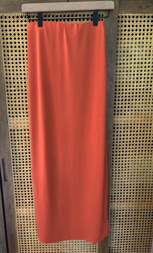 Urban Outfitters Satin Maxi Skirt Orange Size Small - Picture 2 of 9