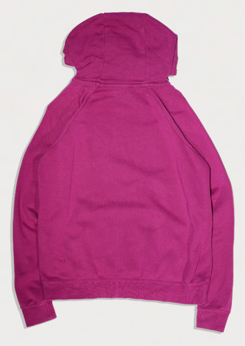 WOMEN FUSHIA PINK PULLOVER HOODIE - SIZE S - Picture 2 of 6