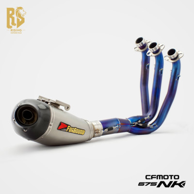 Titanium Blue Burnt Exhaust System   Perfect Fit for 675NK/SR-R