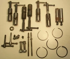 POWERMATIC 1200 DRILL PRESS PARTS, COLUMN LOCKS, QUILL LOCKS, SNAP RINGS, + SOME