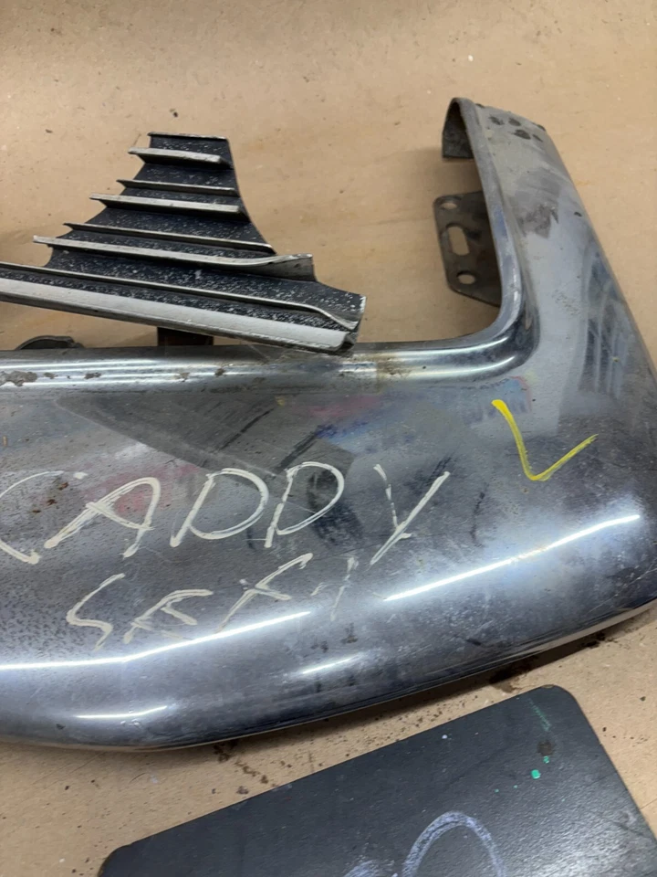 Cadillac 1961 1962 parachoques esquina conductor izquierdo fabricante de equipos originales proyecto 61 62 protector de carro extremo o Foto 4 de 4