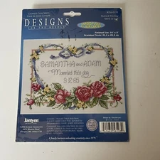 Janlynn Designs For The Needle Counted Cross Stitch Married This Day Your Own 