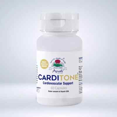 Carditone Ayush Herbs 60 Kapseln zur Unterstützung von Herz-Kreislauf- & Blut...
