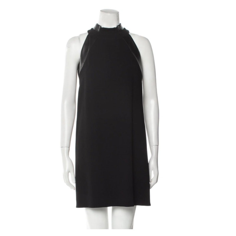 chinese dress ladies Faux Leather Midi Tank Dress