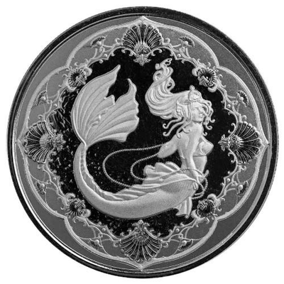 #ad 2022 Samoa Silver 1 oz Mermaid BU Coin $101.41