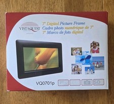 VistaQuest 7" LCD Digital Picture Frame VQ0701p New-Open Box