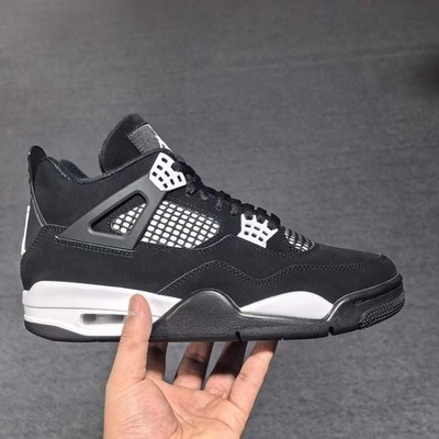 Nike Air Jordan 4 White Thunder Black White AJ4 Retro Men Sneakers