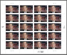 SFSTAMPS US Scott 3882 Moss Hart Playwright Sheet of 20 Stamps 37¢ MNH 2004
