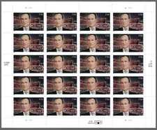 SFSTAMPS US Scott 3882 Moss Hart Playwright Sheet of 20 Stamps 37¢ MNH 2004