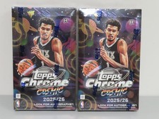 (2) Lot 2025-26 Topps Chrome Cosmic NBA Basketball Factory Sealed Hobby Box