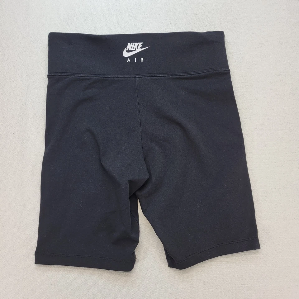 Pantalones Cortos Nike Air Bike Para Mujer Medianos Negros Atléticos Gimnasio Entrenamiento Motociclista Ropa Deportiva Foto 2 de 4