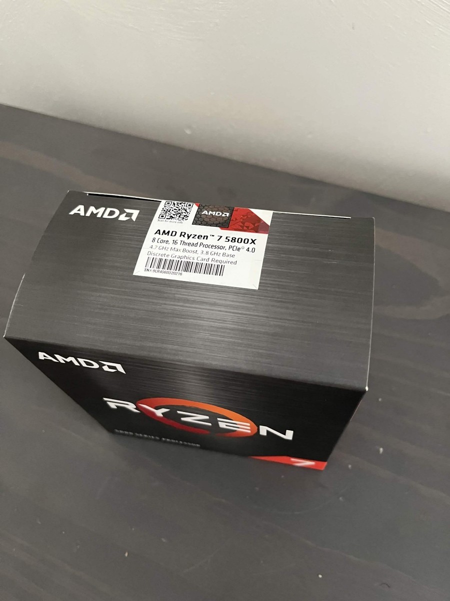 AMD Ryzen 7 5800X Processor (4.7GHz, 8 Cores, Socket AM4) Box