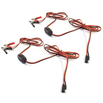 (2) 8 ft. WIRE HARNESS / POWER CABLES for 12V Fimco / FloJet Demand Water Pumps