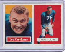 1994 Topps Archives 1957 Series #28 LOU CREEKMUR DETROIT LIONS HOF ID89