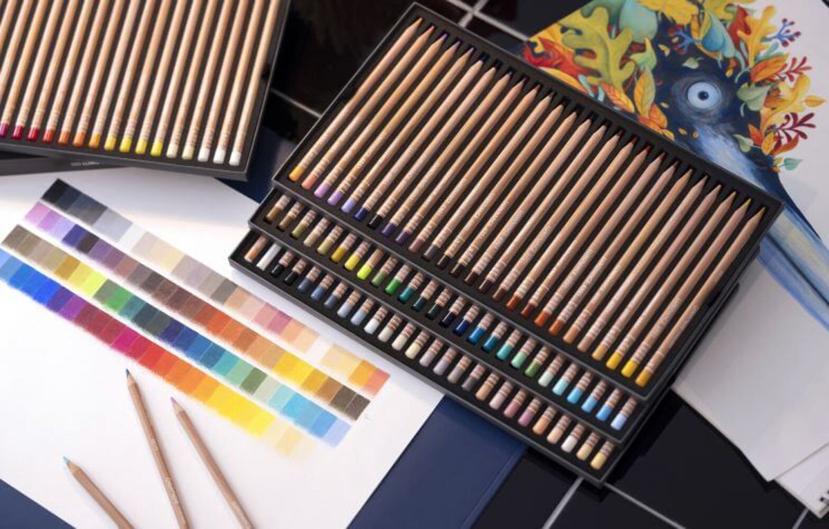 CARAN D'ACHE LUMINANCE 6901 40色セット Caran d'Ache Luminance 6901 Colored Pencils, Set of 40
