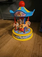 1991 Musical Merry Go Round Carousel Redbox 23137 "Around The World In 80 Days