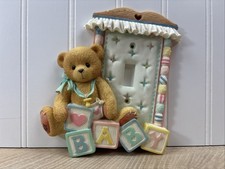 VINTAGE 1996 Cherished Teddies Light Switch Plate Cover Baby Nursery Teddy Bear