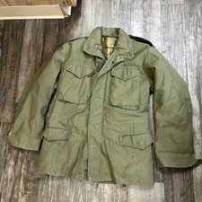 Vtg US Military M-65 Cold Weather Coat Jacket Mens M Lined OG 107 Army Field 80s