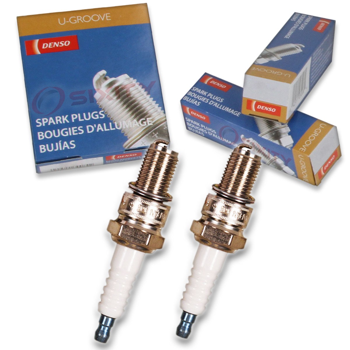2 pc Denso Standard U-Groove Spark Plug for Ski-Doo Legend 380 Fan 2002-2004 py