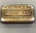 Engelhard 10 Troy Ounce 999+ Fine Silver Bar P369283 L24335