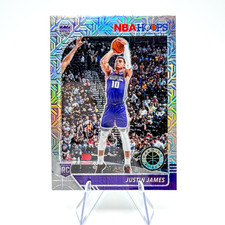 Justin James (RC) 2019-20 NBA Hoops Premium Stock Mojo Prizm #244 Kings