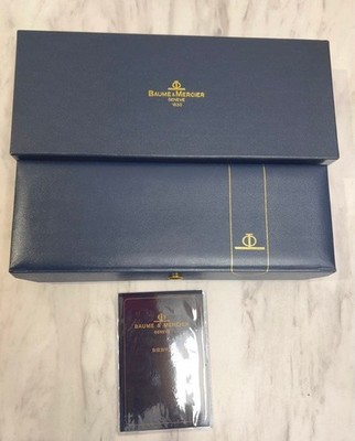 Baume & Mercier Watch Box Horizontal with Manual Used Easy to Store