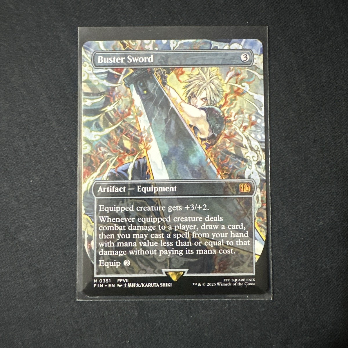 Buster Sword (Borderless) Final Fantasy Regular | eBay