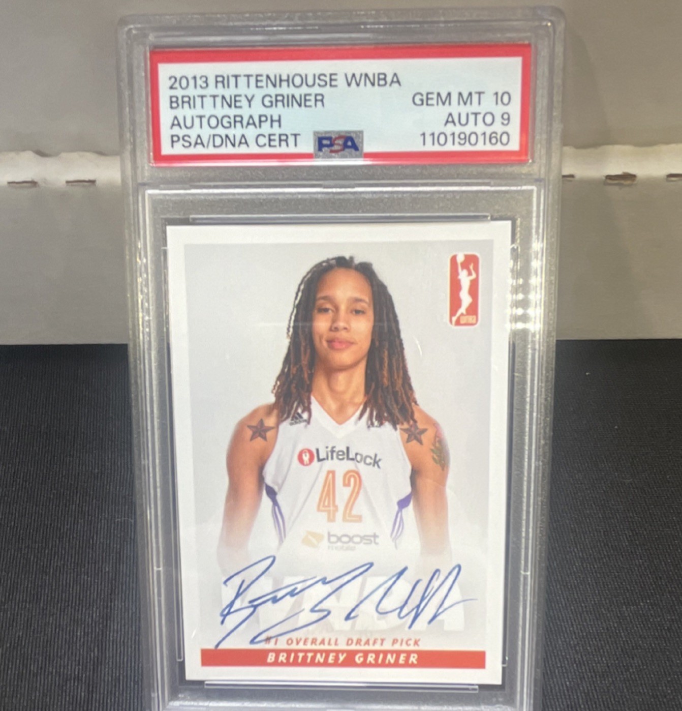 2013 Rittenhouse WNBA Brittney Griner Autograph Rookie Phoenix Mercury